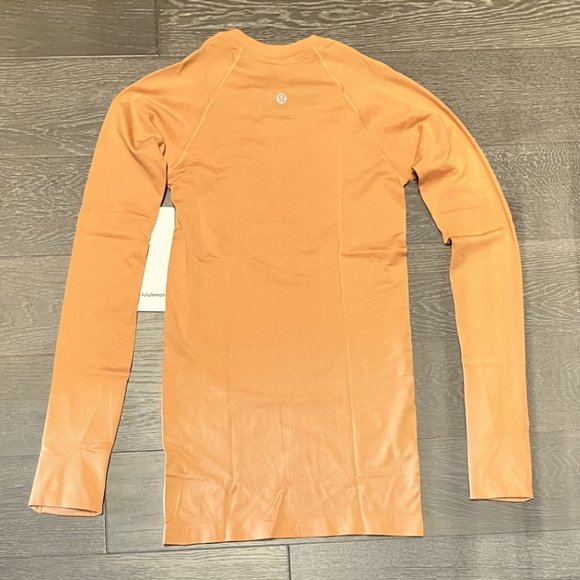 Lululemon Monarch Orange 2020 Release Swiftly Tech Long Sleeve 2.0 - NWT - Picture 2 of 7